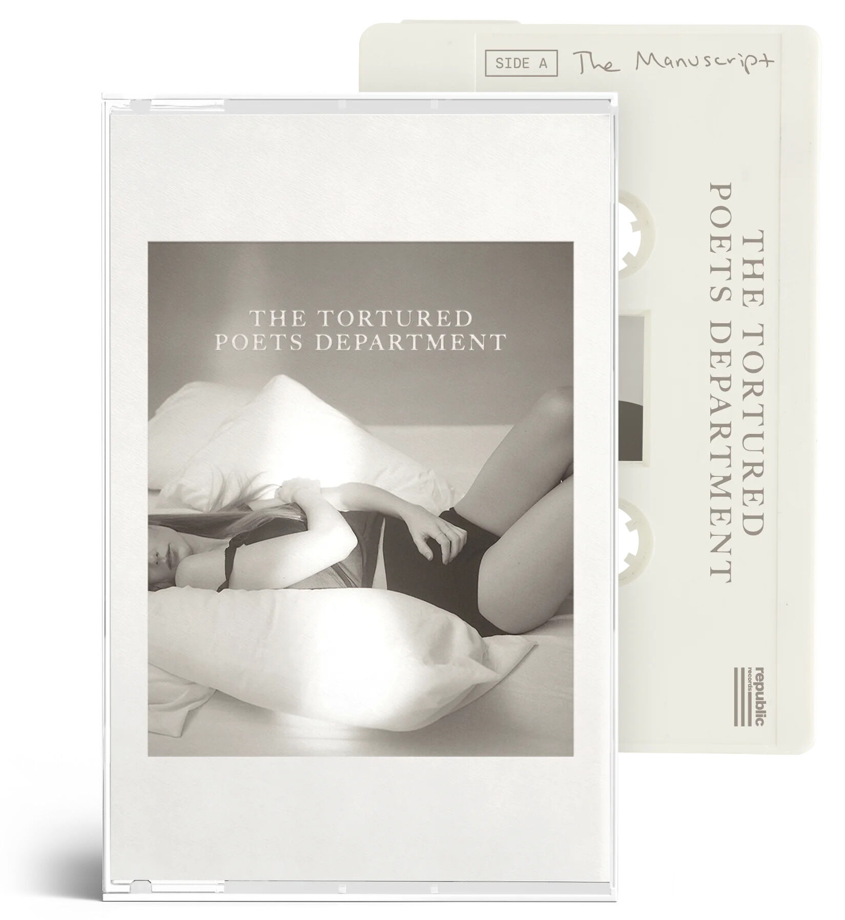 TAYLOR SWIFT The Tortured Poets Department White Jewel Case Cassette