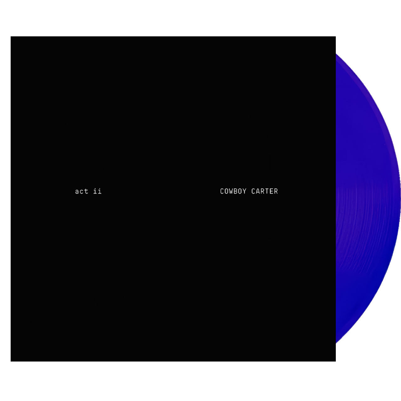 BEYONCE Cowboy Carter Act II EXC Blue 2LP Vinyl