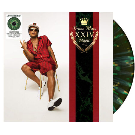 Bruno Mars 24k Magic Amz Green Splatter 1lp Vinyl