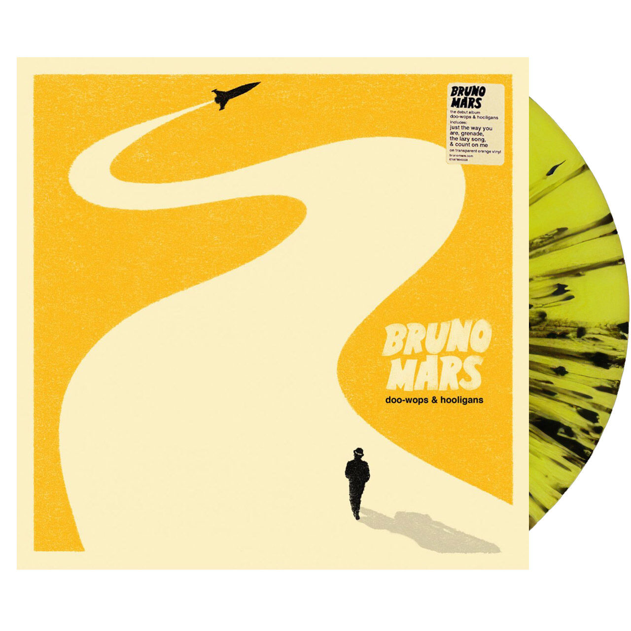 BRUNO MARS Doo-Wops & Hooligans AMZ Yellow Splatter 1LP Vinyl