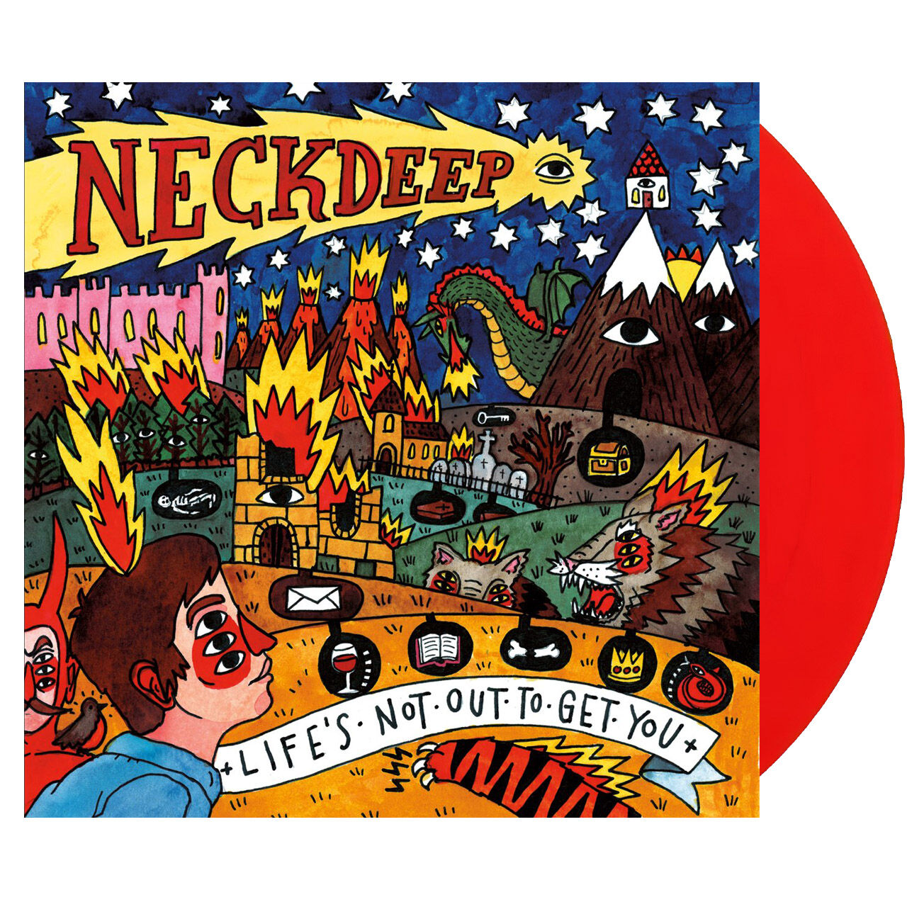 NECK DEEP Life’s Not Out To Get You Red 1LP Vinyl