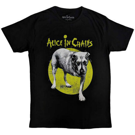 Alice In Chains Three Legged Dog V2 Ro Black Tshirt
