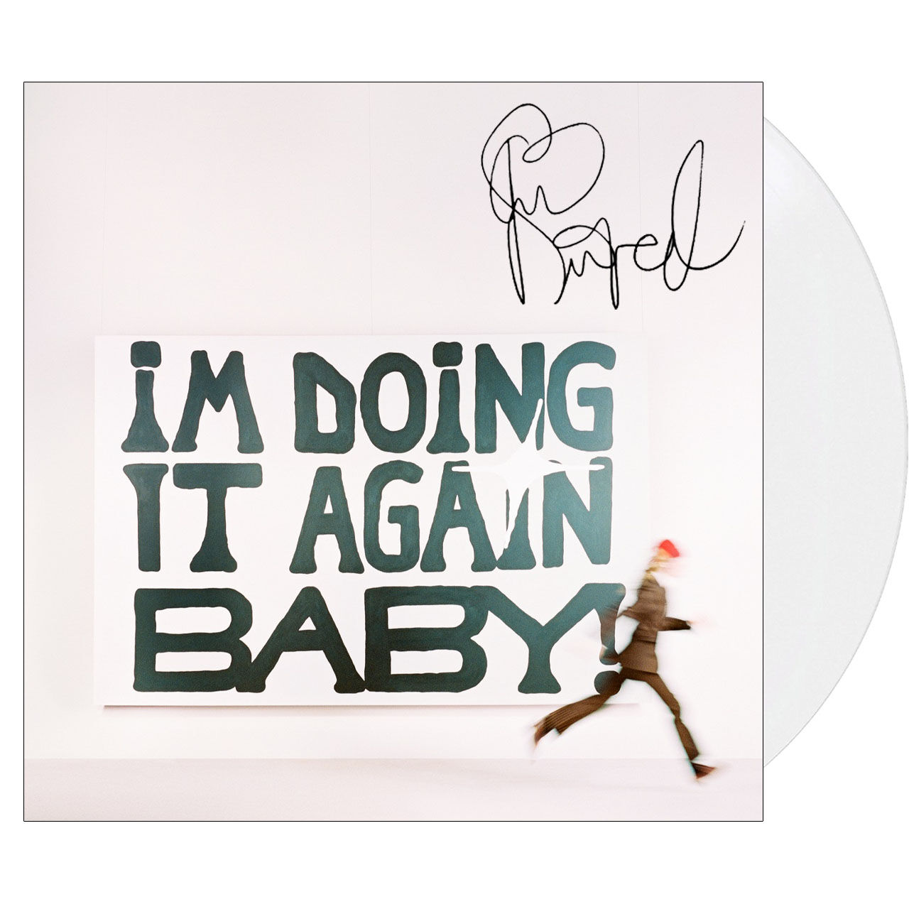 GIRL IN RED I’m Doing It Again Baby! EXC White 1LP Vinyl, Signed
