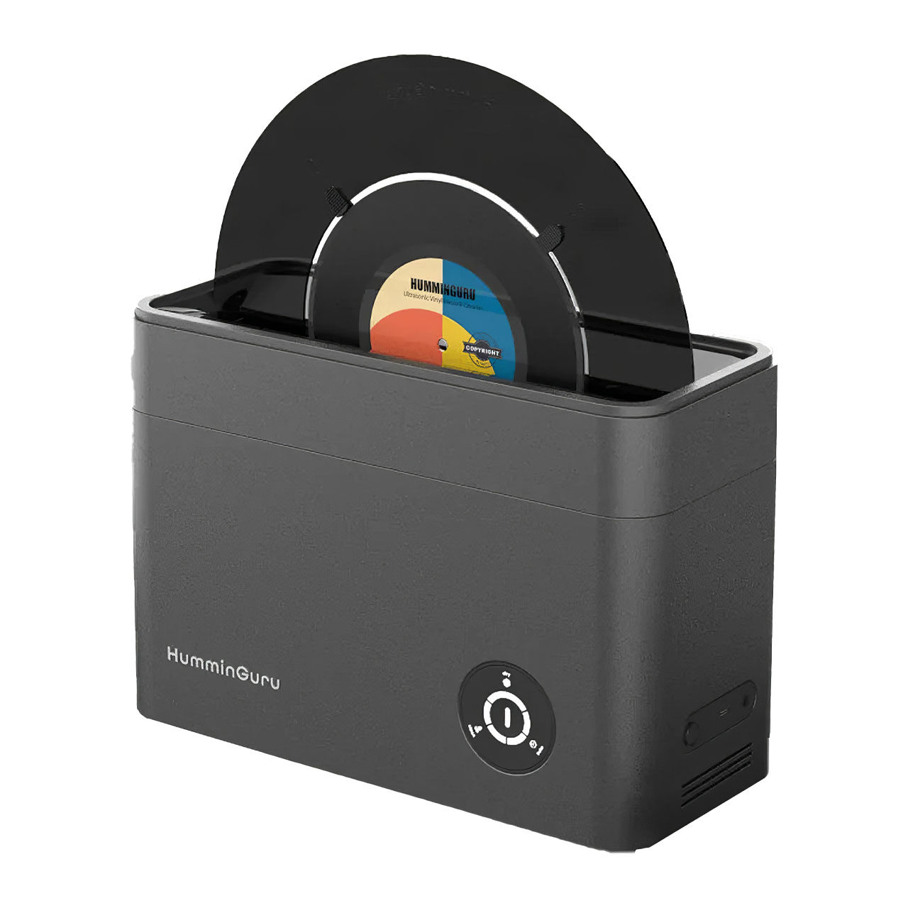 HUMMINGURU Ultrasonic Vinyl Record Cleaner Bundle with 7″ + 10″ Adapters Electronics