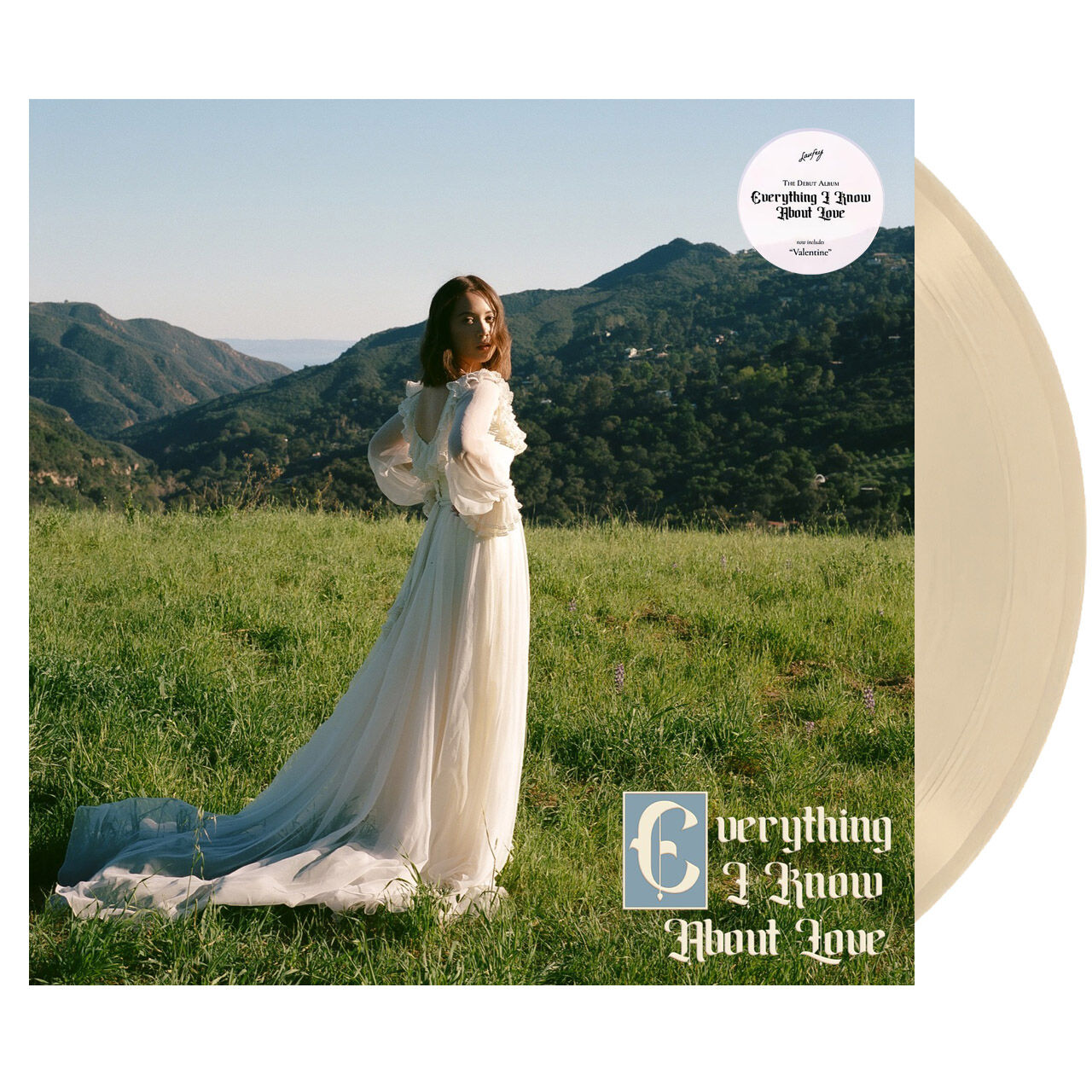 LAUFEY Everything I Know About Love  Cream Vinyl, Cover Dent