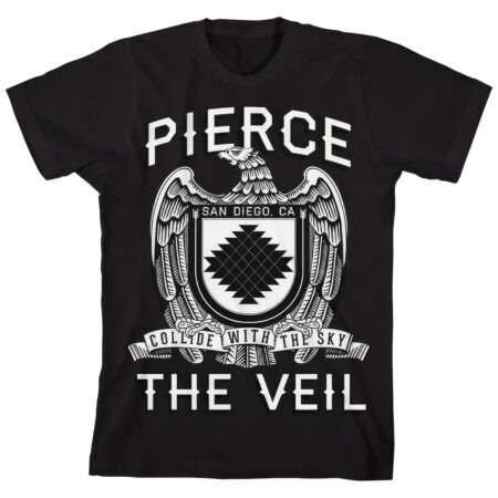 Pierce The Veil Eagle Black Tshirt