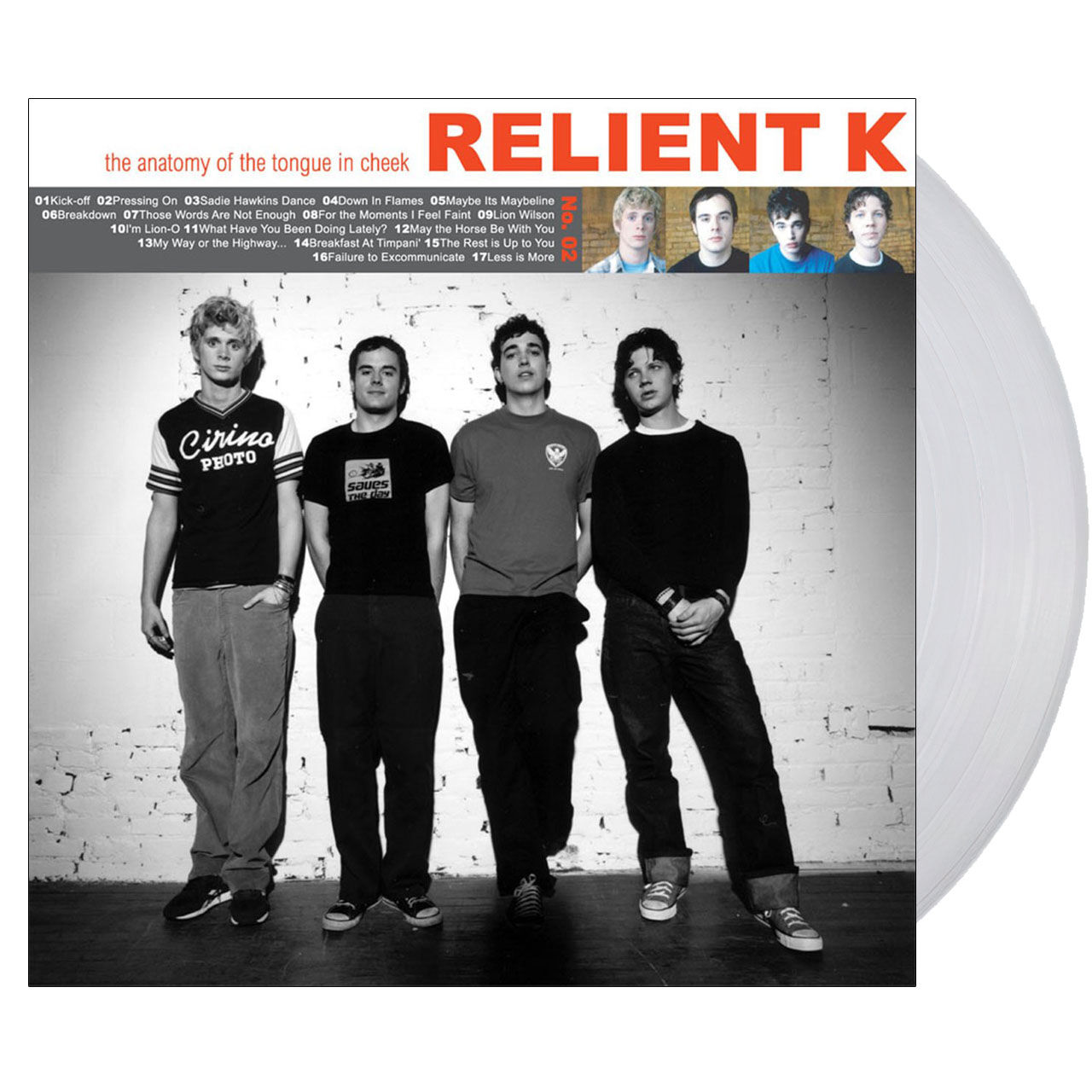 RELIENT K The Anatomy Of The Tongue In Cheek Clear 2LP Vinyl