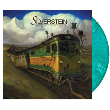 Silverstein Arrivals And Departures 15th Anniversary Green Marble 2lp Vinyl, Cover Dent