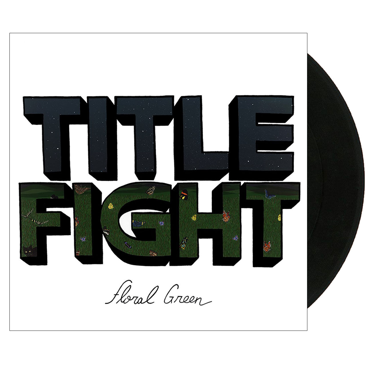 TITLE FIGHT Floral Green Black 1LP Vinyl