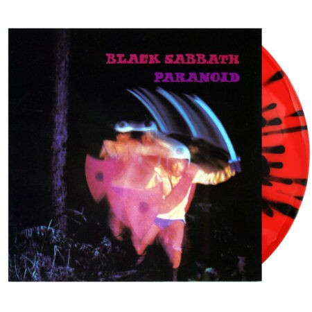 Black Sabbath Paranoid Rsd Black Red Splatter 1lp Vinyl