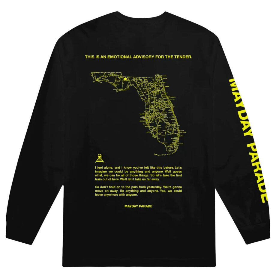 Mayday Parade Advisory Longsleeves Tshirt (black) (back)
