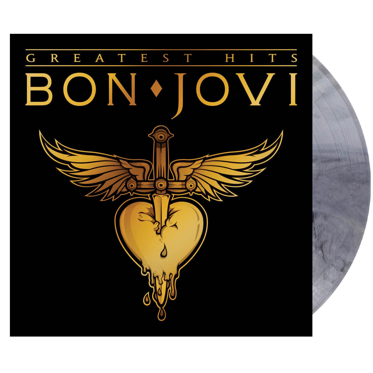 BON JOVI Greatest Hits Vinyl (AMZ, Black Smoke, 2LP)