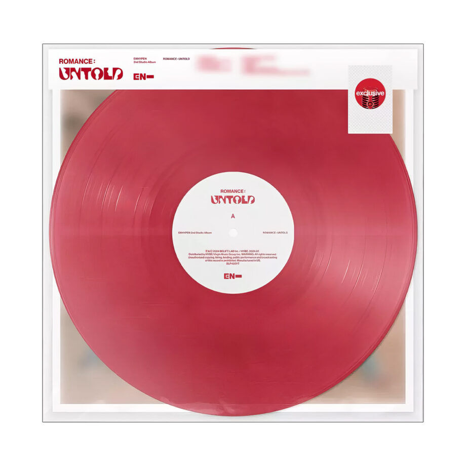 Enhypen Romance Untold Vinyl (target, Red, 1lp)