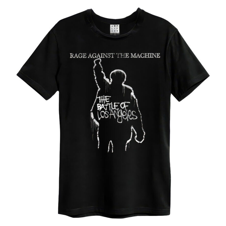 Rage Against The Machine Battle Of La Amplified Tshirt (charcoal)