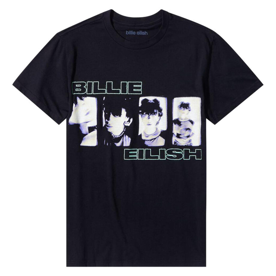 Billie Eilish Photo Panels Tshirt (ht, Black)