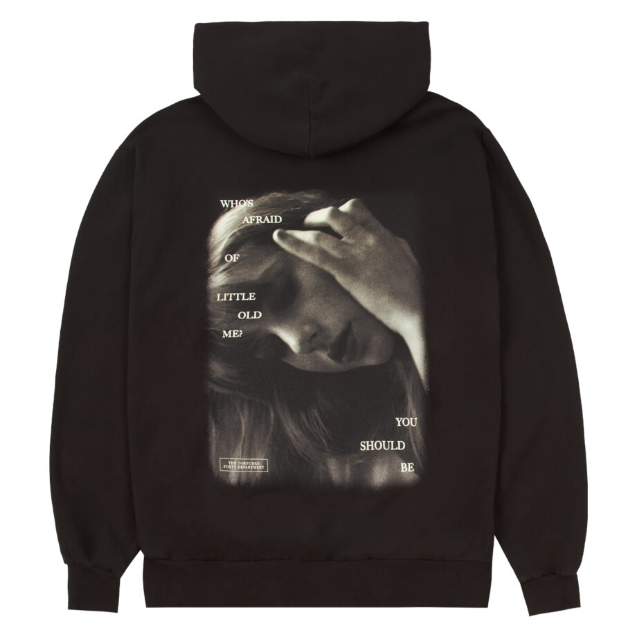 Taylor Swift Who's Afraid Of Little Old Me Hoodie (dark Brown) (back)