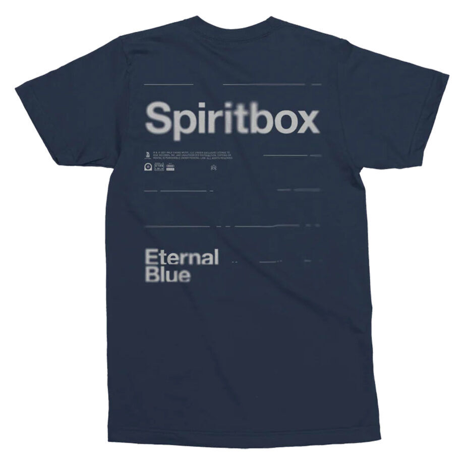 Spiritbox Blurred Tshirt (navy) (back)
