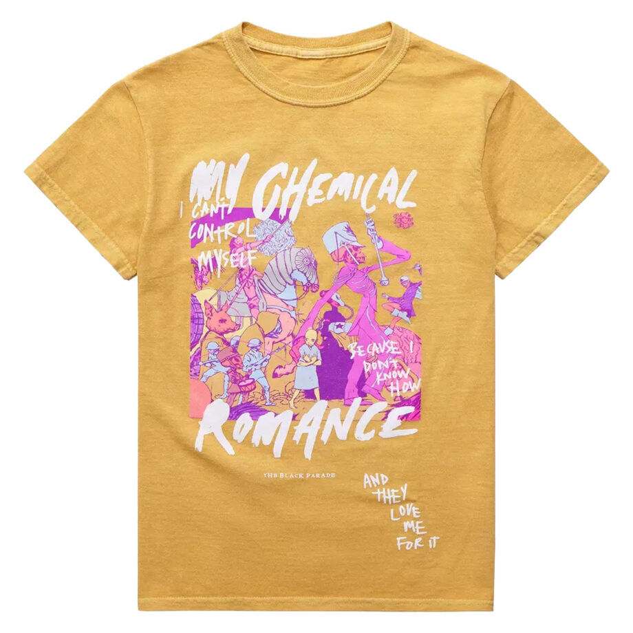 My chemical romance the black parade tshirt (yellow)