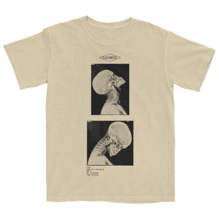 Paramore head bang girls tshirt (ht, cream)