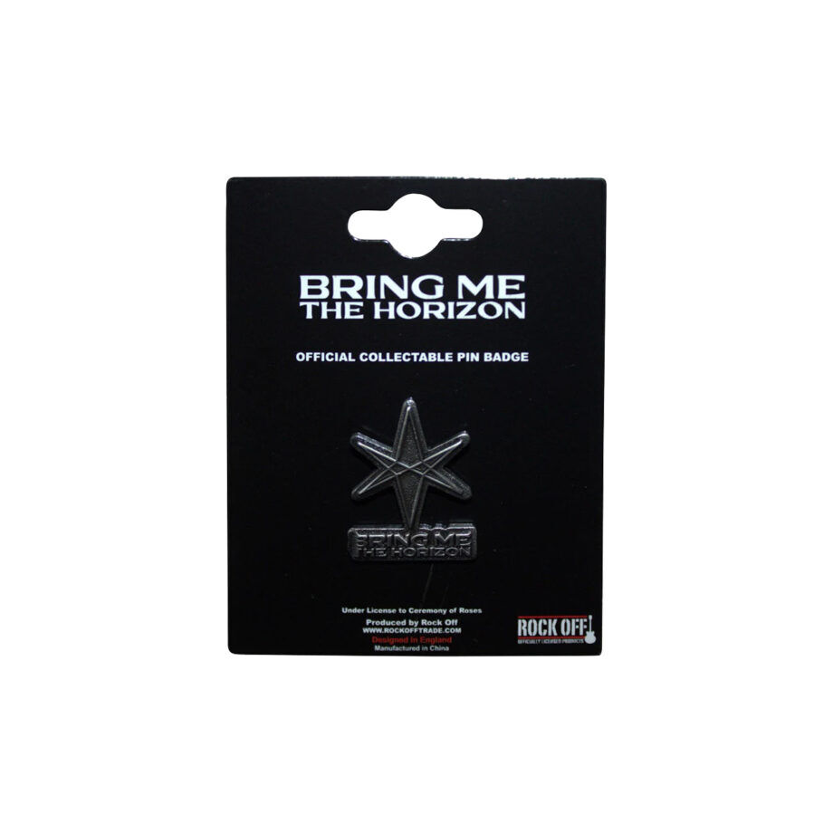 Bring me the horizon 6 point star pins badge