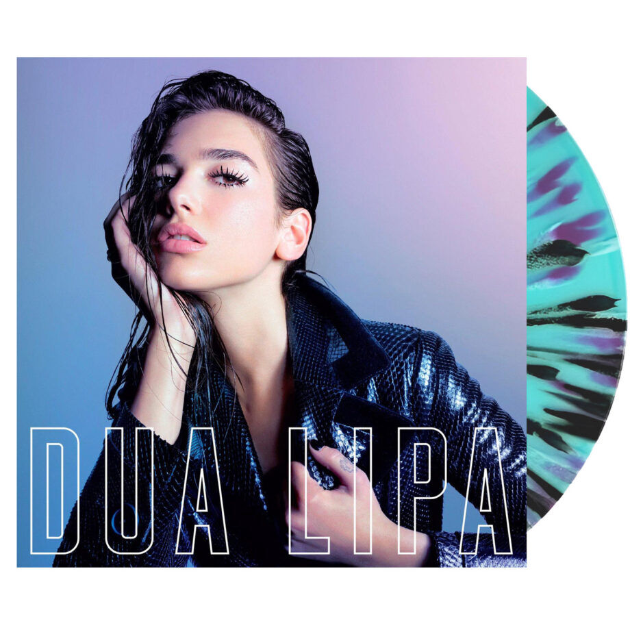 Dua lipa self titled vinyl, cover dent (purple blue, 1lp)
