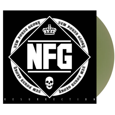 New found glory resurrection vinyl, cover dent (coke bottle green, 1lp)