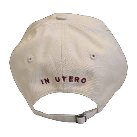 Nirvana in utero hat cap (cream) (back)