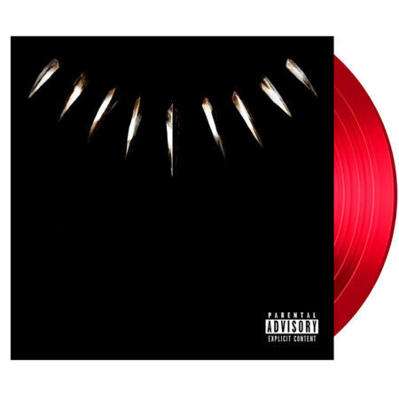 Ost black panther soundtrack vinyl, cover dent (target, red, 1lp)