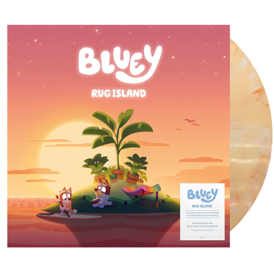 Ost bluey rug island vinyl (sunset orange, 1lp)