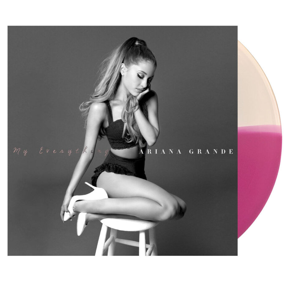 Ariana grande my everything vinyl cover dent clear pink 1lp uk 1749630036.jpg