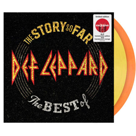 Def leppard the story so far vinyl (target, orange yellow, 2lp)