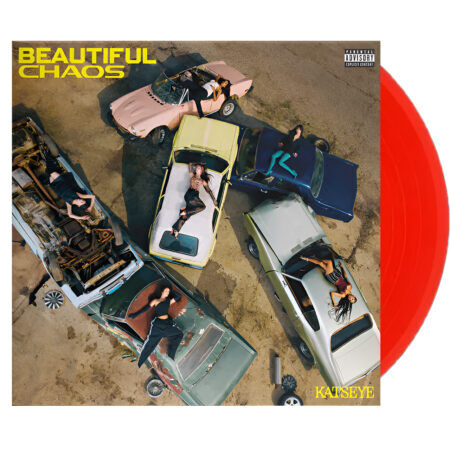 Katseye beautiful chaos vinyl (target, pomegranate, 1lp)