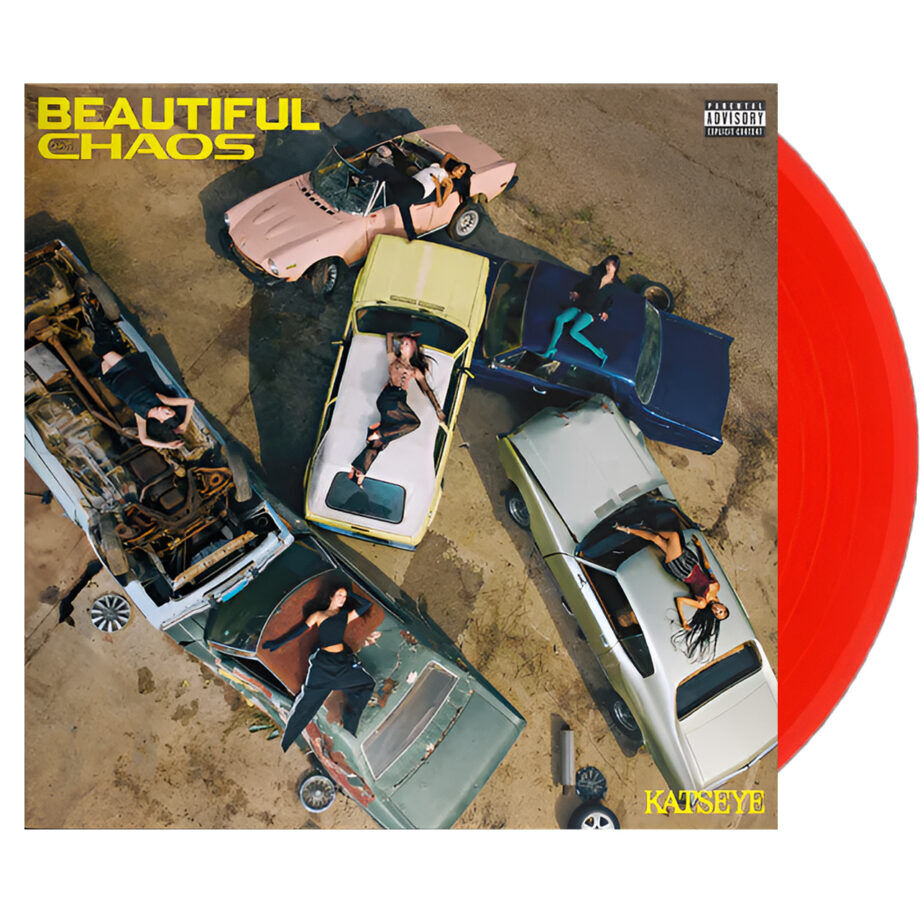 Katseye beautiful chaos vinyl (target, pomegranate, 1lp)