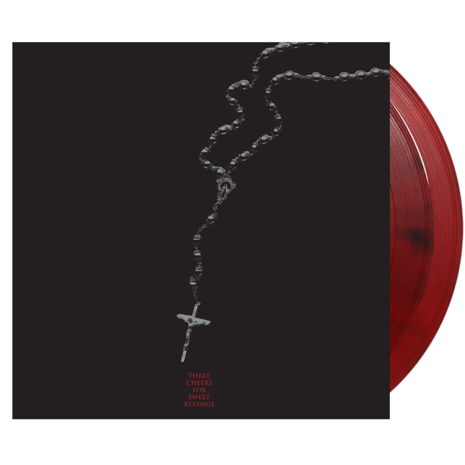 My chemical romance three cheers for sweet revenge (deluxe edition) vinyl (red black marble, 2lp)